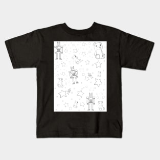 COLOR ME! Toys and Stars Pattern Kids T-Shirt